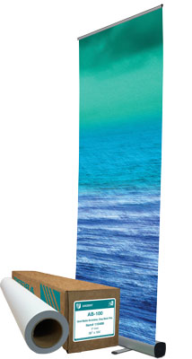 Large format banner stand